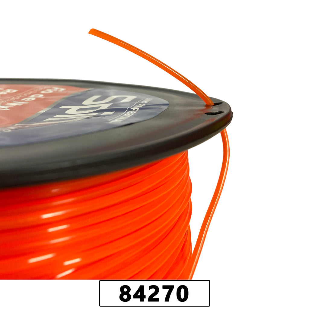 Fio de Nylon Rolo 2kg com 388 Metros - Redondo 2,40mm - Cor Laranja – foto 2