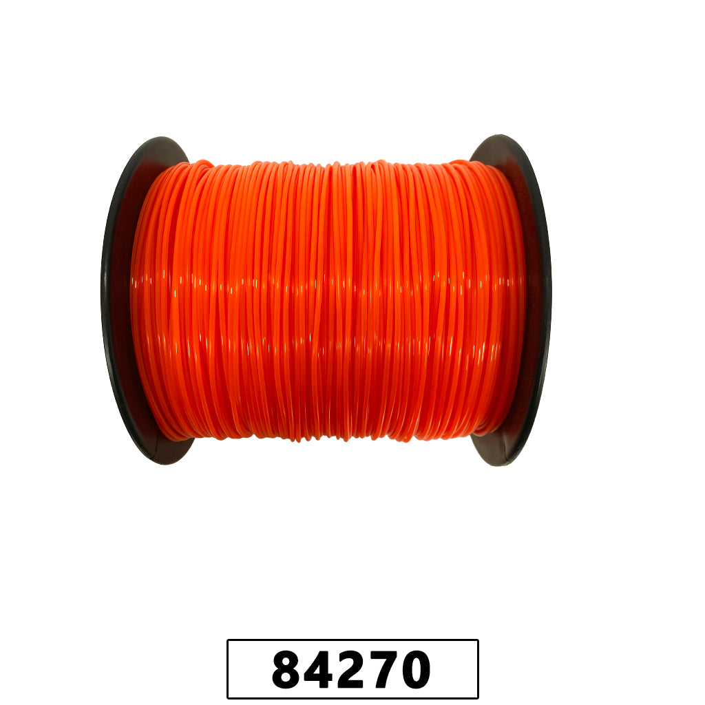 Fio de Nylon Rolo 2kg com 388 Metros - Redondo 2,40mm - Cor Laranja – foto 3