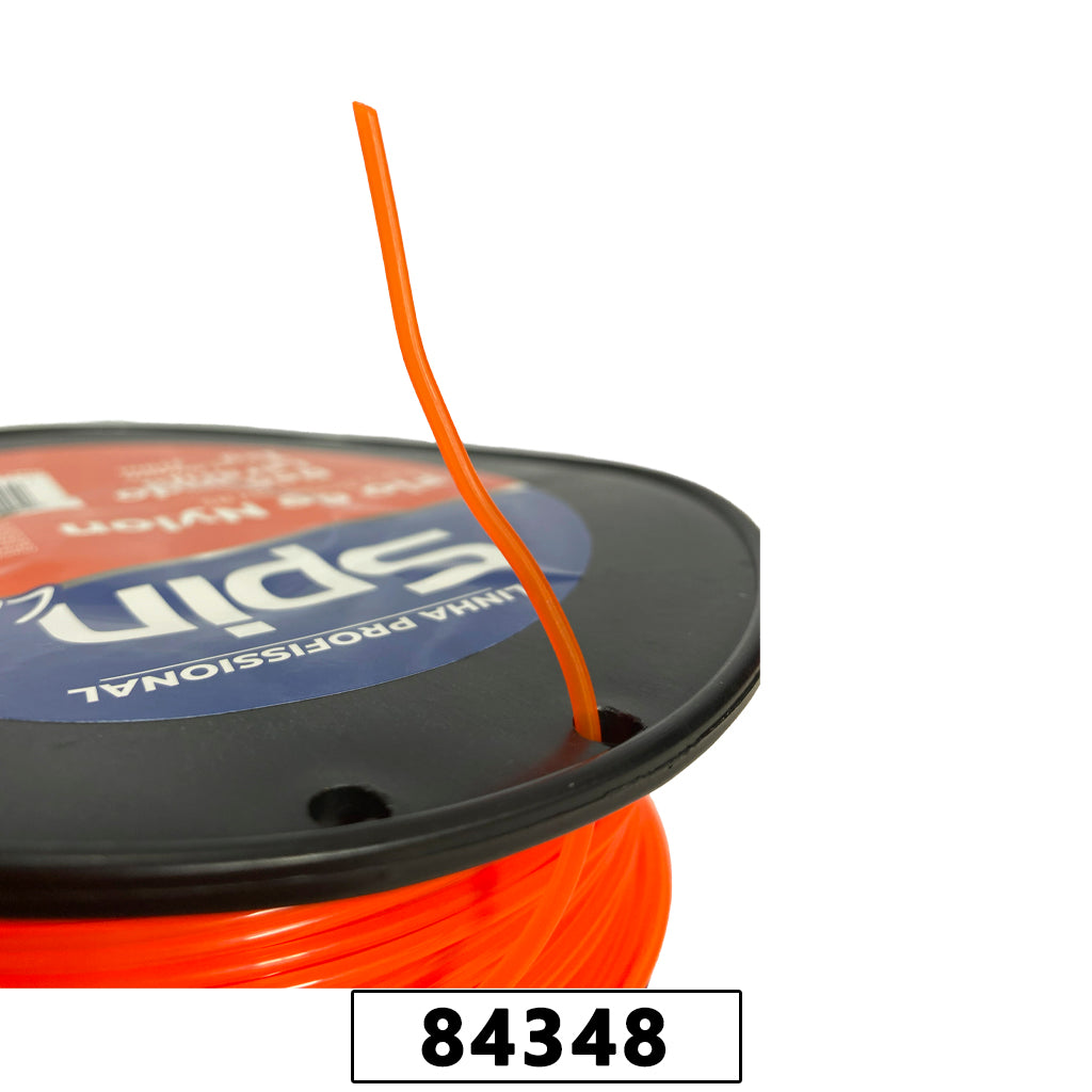 Fio de Nylon Rolo 1kg com 279 Metros - Redondo 2,00mm - Cor Laranja – foto 2