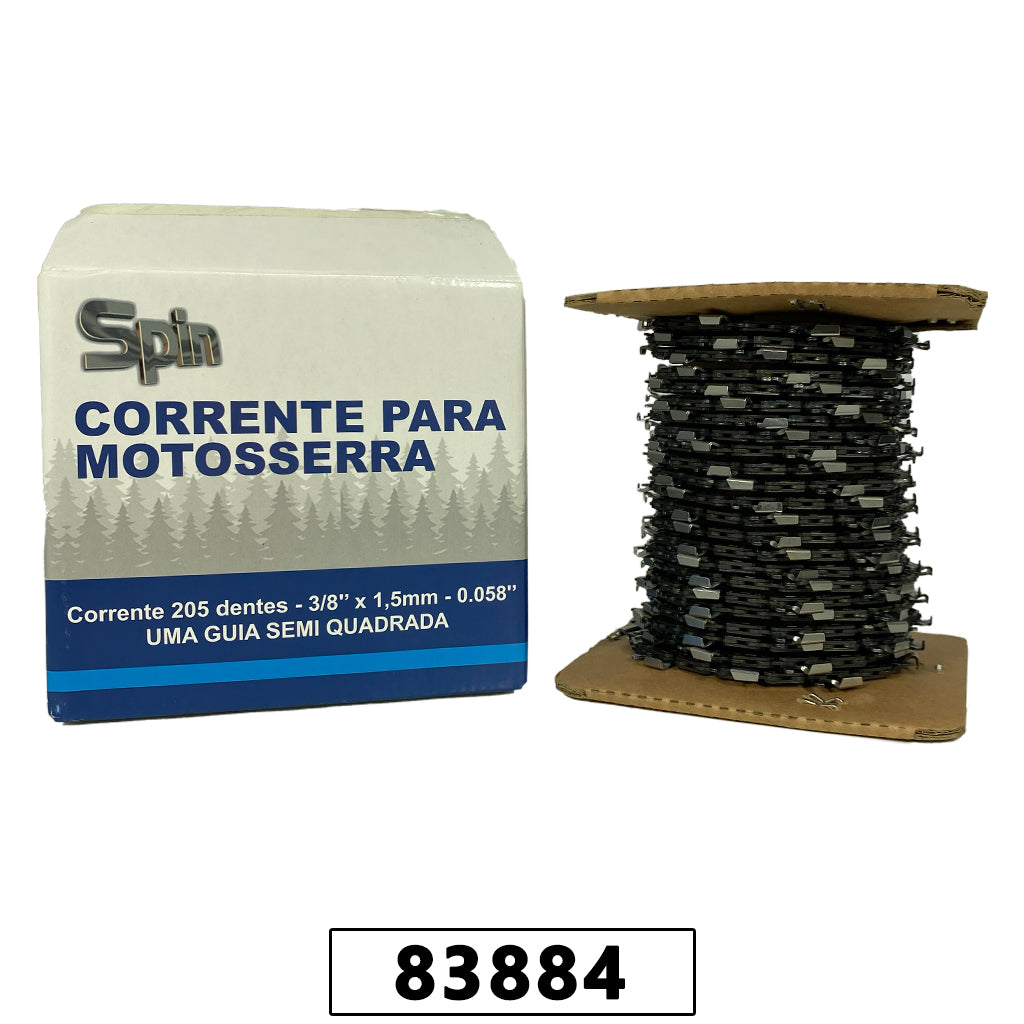 Rolo Corrente 205D 3/8 x 1,5mm (0.058") para Motosserra Stihl / husq / importada / vulcan - Uma Guia – foto 1