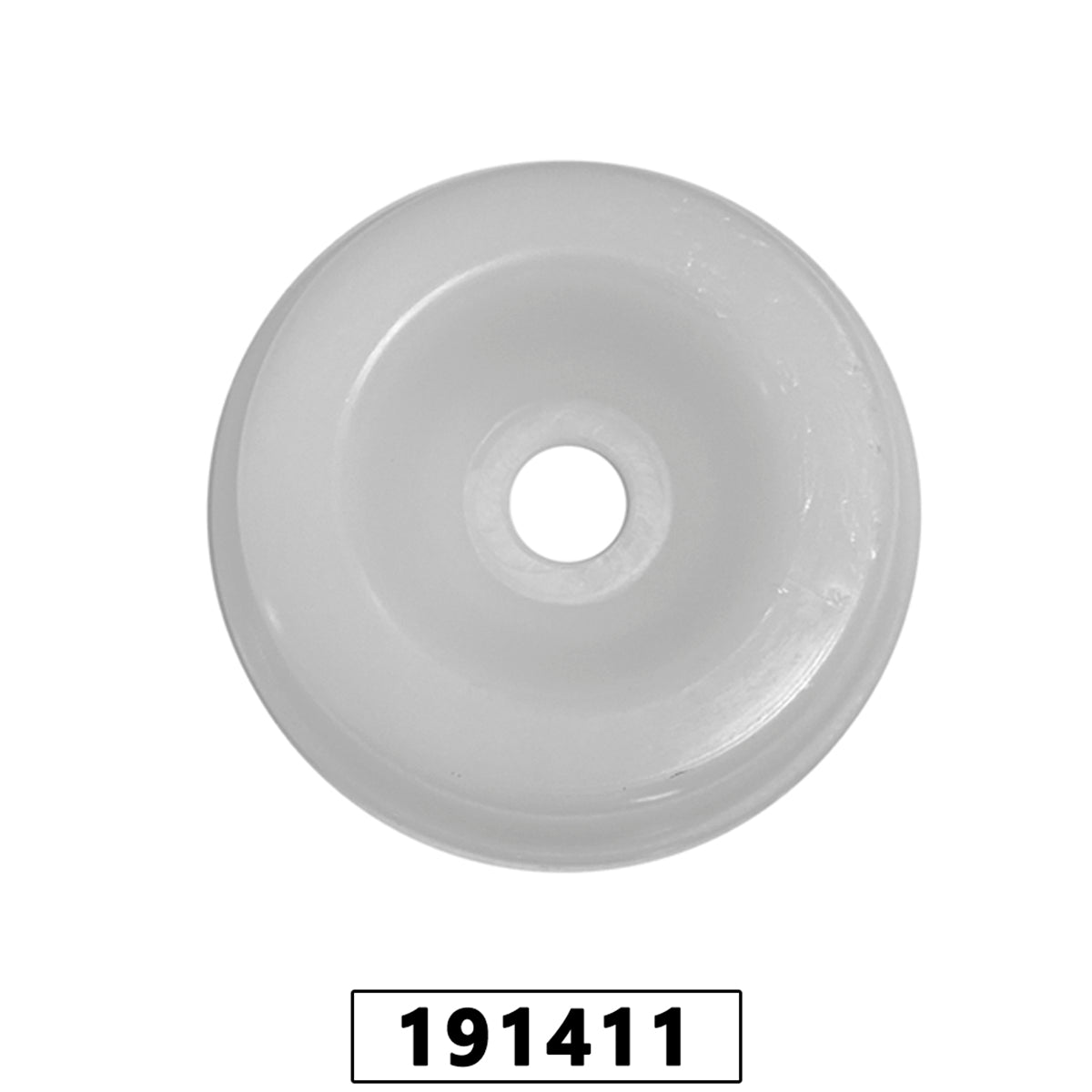 Prato Giratorio Nylon 80mm Perfil Alto Furo Maior 16mm P / roçadeira Stihl Fs 160/220/280 - Cor Branca – foto 2