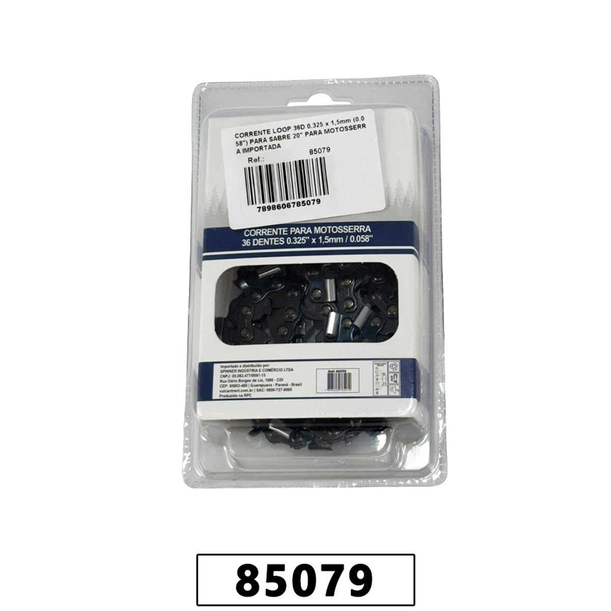 Corrente Loop 36D 0.325 x 1,5mm (0.058") para Sabre 18" para Motosserra Importada – foto 1