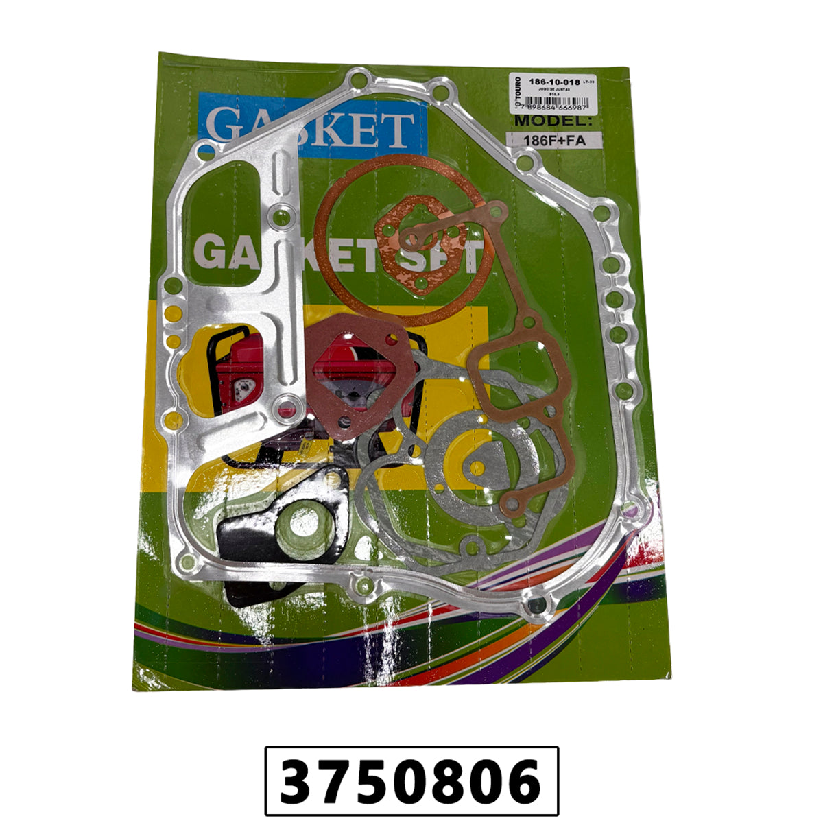 Jogo de Junta para Motor a Diesel 10HP 186f+186fa – foto 2