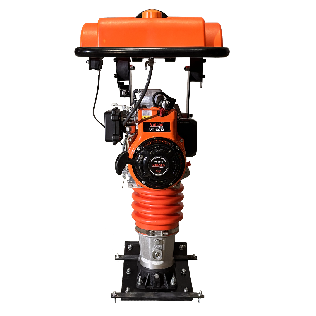 Compactador de Solo Gasolina 4 Tempos 4HP 146cc Impacto 12 kN Tipo Sapo VT-CS12 Vulcan Trent – foto 2