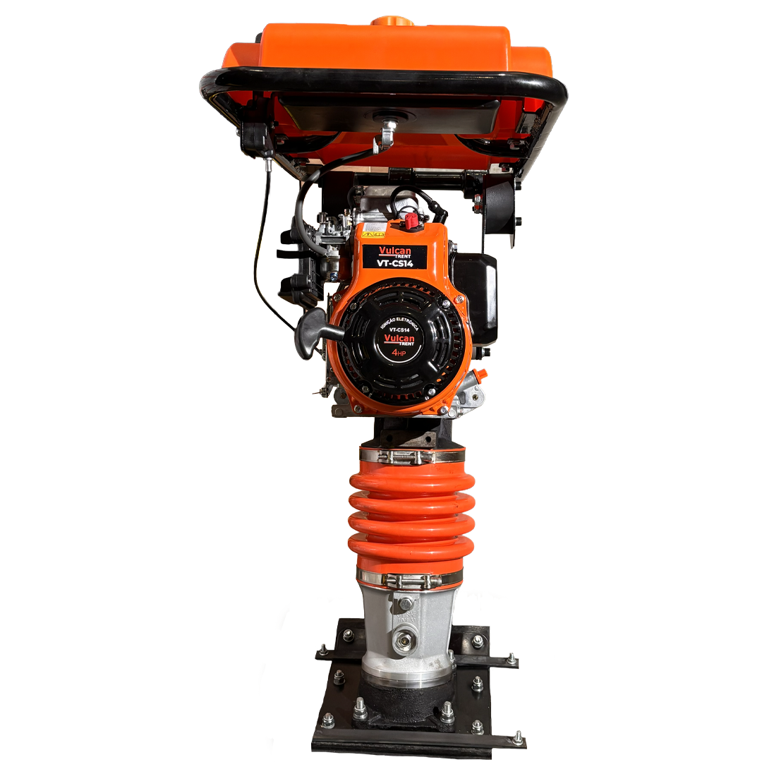 Compactador de Solo Gasolina 4 Tempos 4HP 146cc Impacto 14 kN Tipo Sapo VT-CS14 Vulcan Trent – foto 3