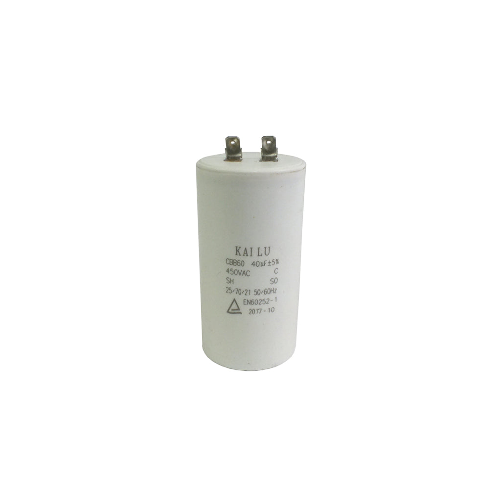 Capacitor 220V 40uf /450v para Lavadora VLP2500 – foto 1