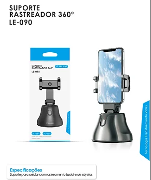 Suporte de Celular Com Rastreamento Facial e Rotação 360° IT-BLUE LE-090