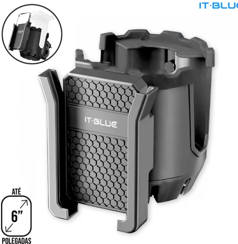 Suporte de Celular para Moto e Bicicleta 2 em 1 com Ajuste de Guidão IT-Blue LE-122