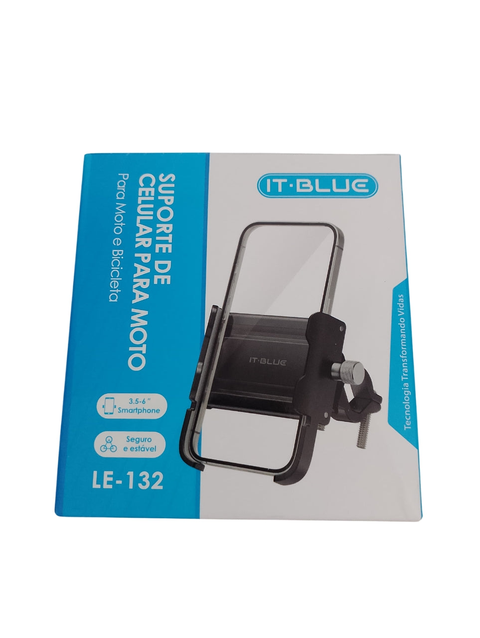 Suporte de Celular para Moto e Bicicleta para Smartphones de 3,5 a 6 Polegadas IT-Blue LE-132