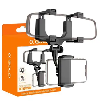 Suporte de Celular Para Retrovisor Veicular A'Gold SPC-38