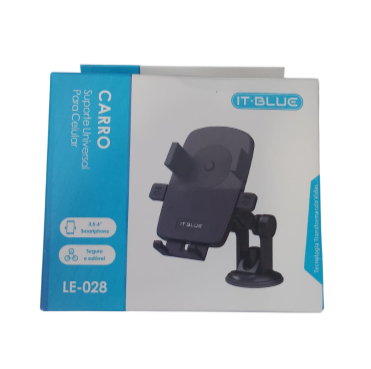 Suporte de Celular Veicular com Ventosa para Painel e Para-brisa It-Blue LE-028