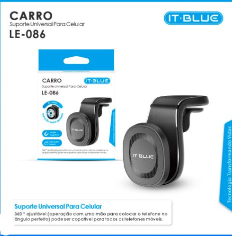 Suporte de Celular Veicular Magnético para Saída de Ar It-Blue LE-086