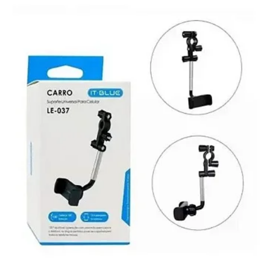 Suporte de Celular Veicular Para Retrovisor Universal Ajustável IT-Blue LE-037