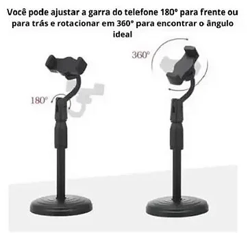 Suporte de Mesa para Celular Universal Regulável de 4.7 a 6 Polegadas It-Blue LE-067