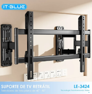 Suporte de TV Retrátil para TVs de 40" a 80" IT-Blue LE-3424