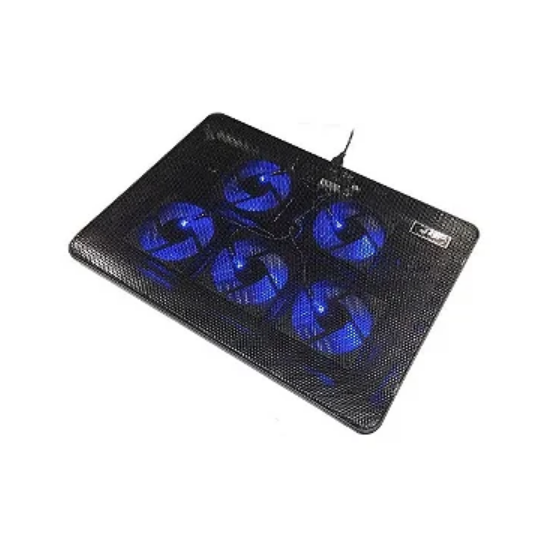 Suporte para Notebook até 17 Polegadas com Cooler 5 Ventiladores e Porta USB Knup KP-SP223