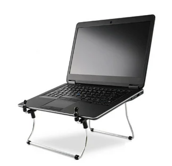 Suporte para Notebook Regulável Steel Cromado em Aço com Ajuste de Altura Reliza 009617