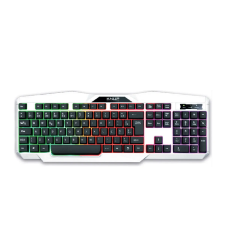 Teclado Gamer RGB Com Fio USB 107 Teclas Knup KP-TE119