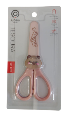 Tesoura Escolar sem Ponta Tema Capivara Oasis OIA-8242