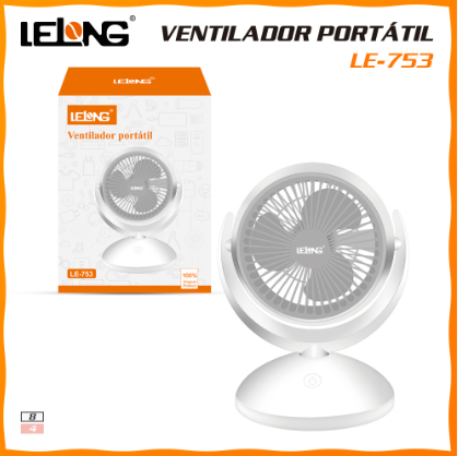 Ventilador Portátil Recarregável Lelong LE-753
