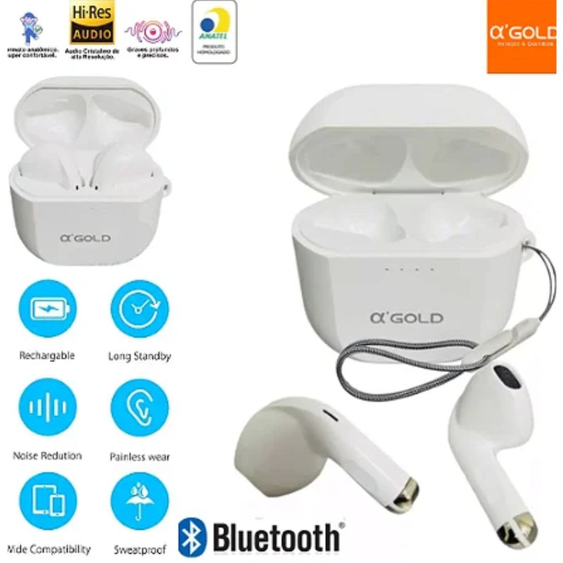 Fone de Ouvido Bluetooth 5.3 Som Potente Agold Fn-B02