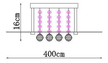Luminaria Plafon Roma Cristal Champgne Arquitetizze