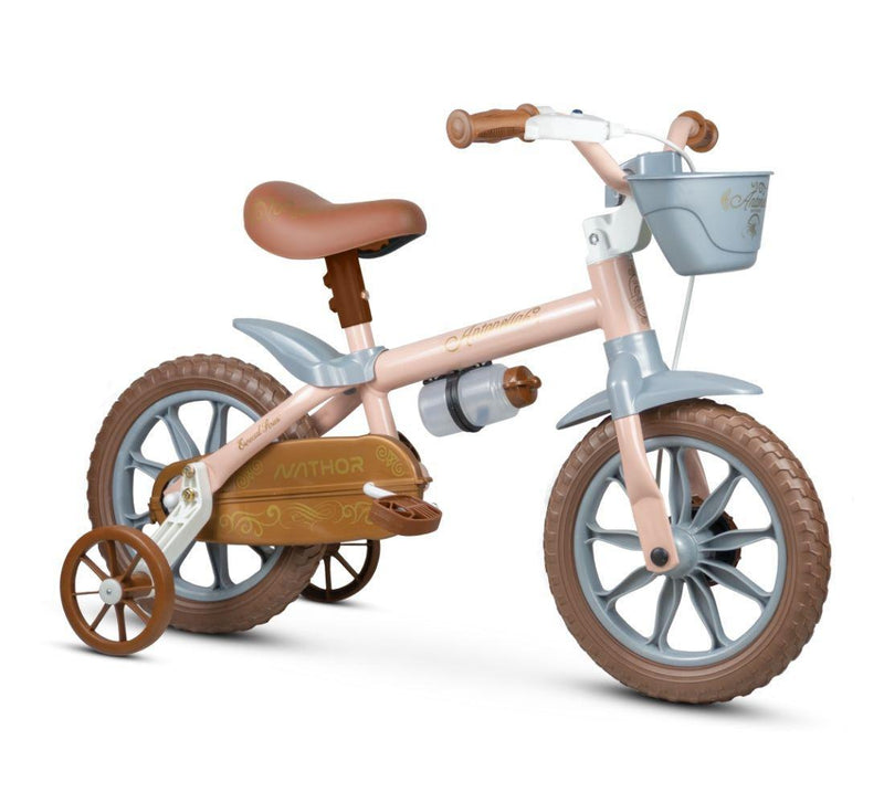 Bicicleta Infantil Aro 12 Com Rodinhas Antonella Baby Rosa