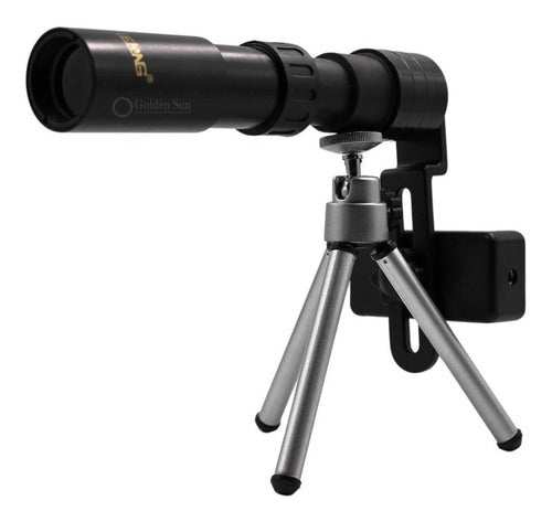 Telescópio Portátil Monocular Tripé Suporte Celular Le-2049