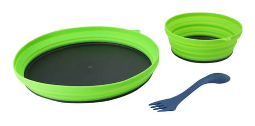 Kit Conjunto De Jantar Azteq Dish Camping Trekking