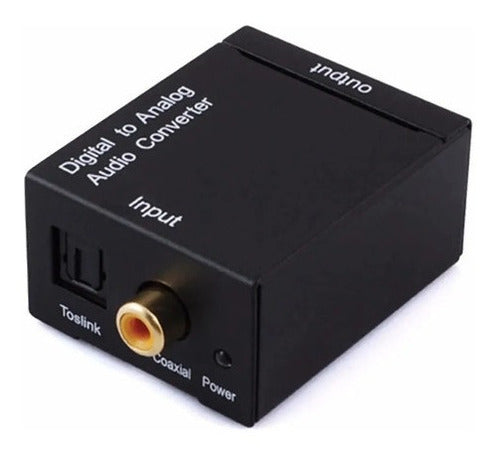 Conversor Áudio Digital Cabo Óptico Coaxial P/ Rca Analógico