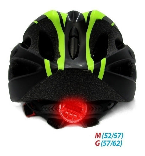 Capacete Absolute Sinalizador Led Ciclismo Bike Nero Preto G