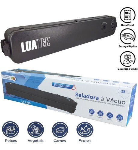 Seladora Vacuo Termica Alimento Embaladora Cozinha Lk-5100