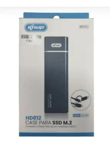 Case Hd Ssd M.2 Sata Nvme Usb 3.0 Alumínio 10gbps Kp-hd812