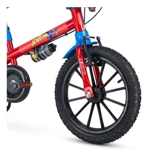 Bicicleta Infantil Aro 16 Com Rodinhas Spider Man Nathor