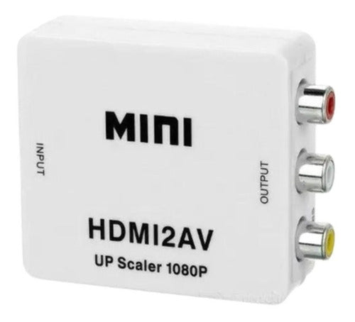 Adaptador Av Vga - Conversor De Sinal De Vídeo Av  Para Vga