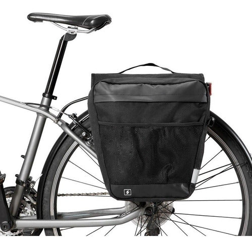 Bolsa Alforge Duplo Grande Bike Bagageiro Traseiro Skin 28l