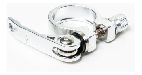 Abraçadeira Alumínio Canote Selim Com Blocagem 31.8mm Bike