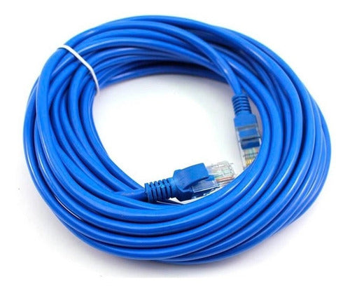 Cabo De Rede 15 Metros Cat5  Internet Le-305 It Blue