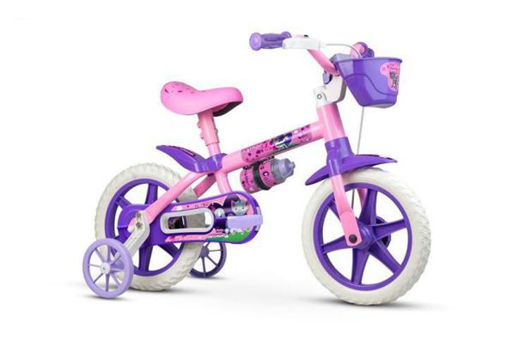 Bicicleta Infantil Nathor Aro 12 Menina Cat De 3 A 5 Anos