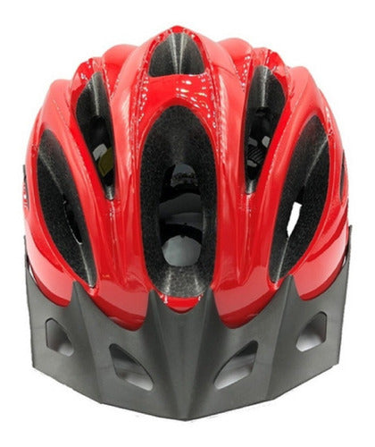 Capacete Absolute Nero Vermelho Com Luz Traseira Tam G