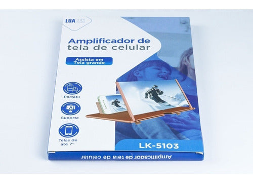 Amplificador Tela De Celular Fresnel Protetor Ocular Suporte