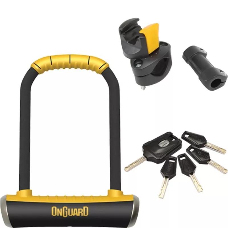 Cadeado Trava Ulock Onguard Pitbull Ls 8002 Chave Bike Moto