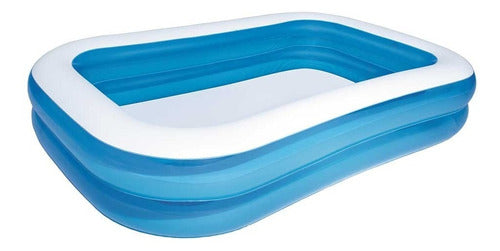 Piscina Inflável Retangular Bestway 778l Material Resistente - Azul