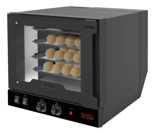 Forno Turbo Elétrico Com 4 Esteiras 127v Saro