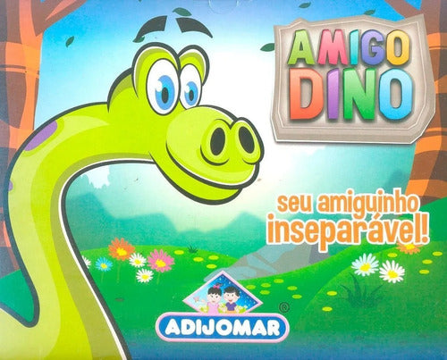 Brinquedo Dinossauro Braquiossauro 19cm Dino Amigo Borracha