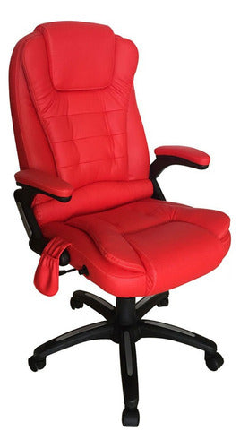 Cadeira De Massagem Presidente Shiatsu Relax Chair -vermelha