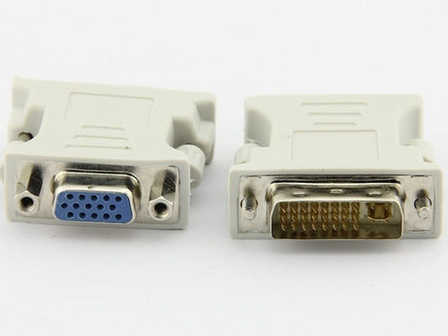 Adaptador Dvi-i 24+5 Pinos Macho P/ Vga 15 Pinos Femea