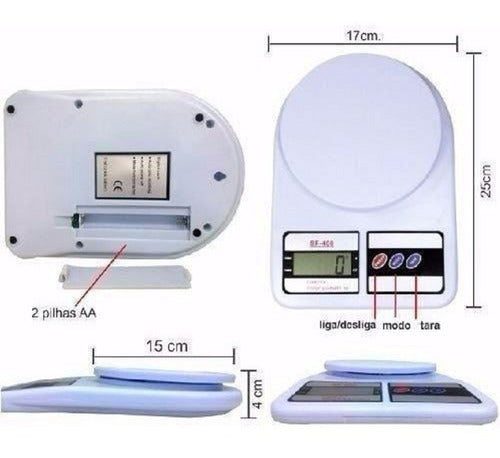 Balança Digital Precisão 1g Até 10kg Cozinha Culinária Bolo