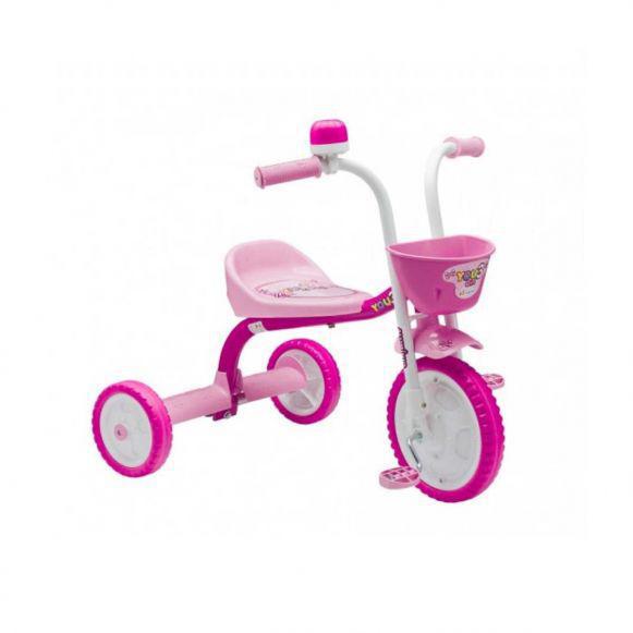 Triciclo Infantil De Alumínio Rosa Nathor You 3 Girl