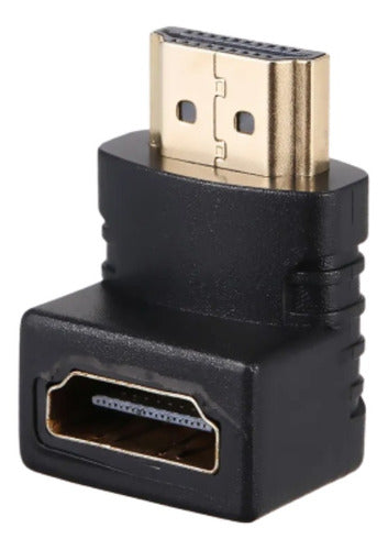 Conector Adaptador Plug Entrada E Saida Hdmi 90º Graus